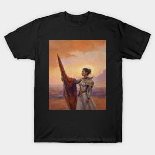 Lady Commander Warrior At Sunset T-Shirt